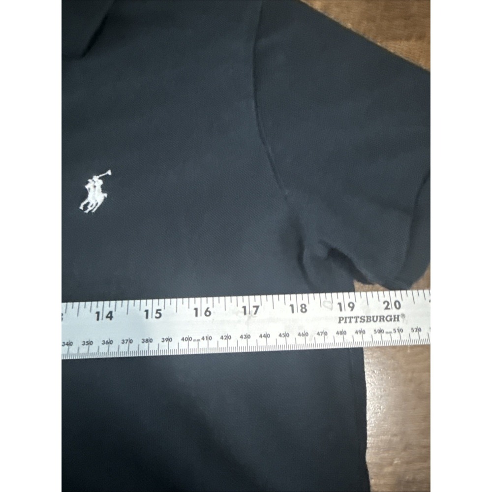 Polo Ralph Lauren Dress Women's Large The Mesh Mini 100% Cotton Black - Picture 4 of 5